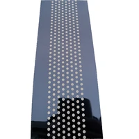 2021 shiny black aluminum plastic perforated chnennel letter strip with holes advertising 3d luminous lightbox making material