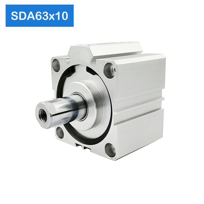 

SDA63*10, 63mm Bore 10mm Stroke Compact Air Cylinders SDA63X10 Dual Action Air Pneumatic Cylinder