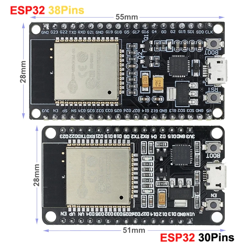 10 шт. ESP32 макетная плата WiFi + Bluetooth сверхнизкой Мощность потребление двухъядерный