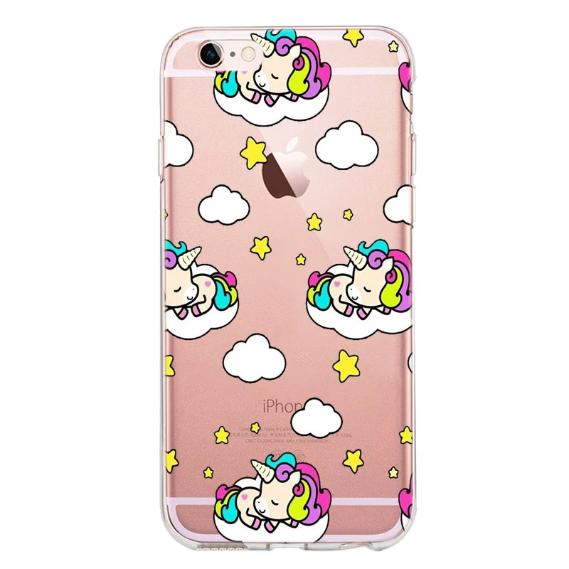 Nova/Модная милый Единорог в виде пони из мультфильма прозрачных чехлов для iPhone X XS
