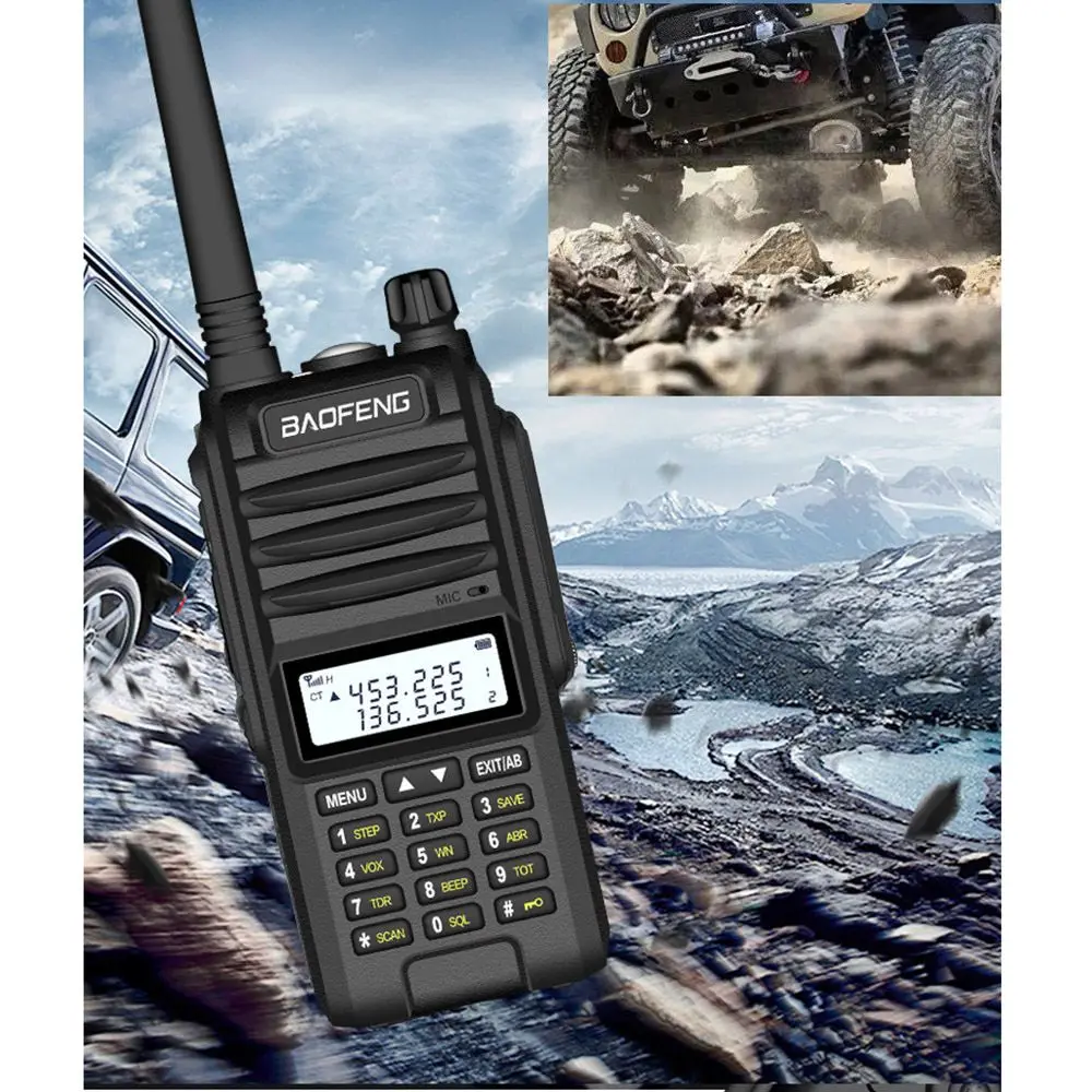 Новый BAOFENG UVF10 18 Вт большая мощность IP67 водонепроницаемый ручной Радио Walkie Talkie 400
