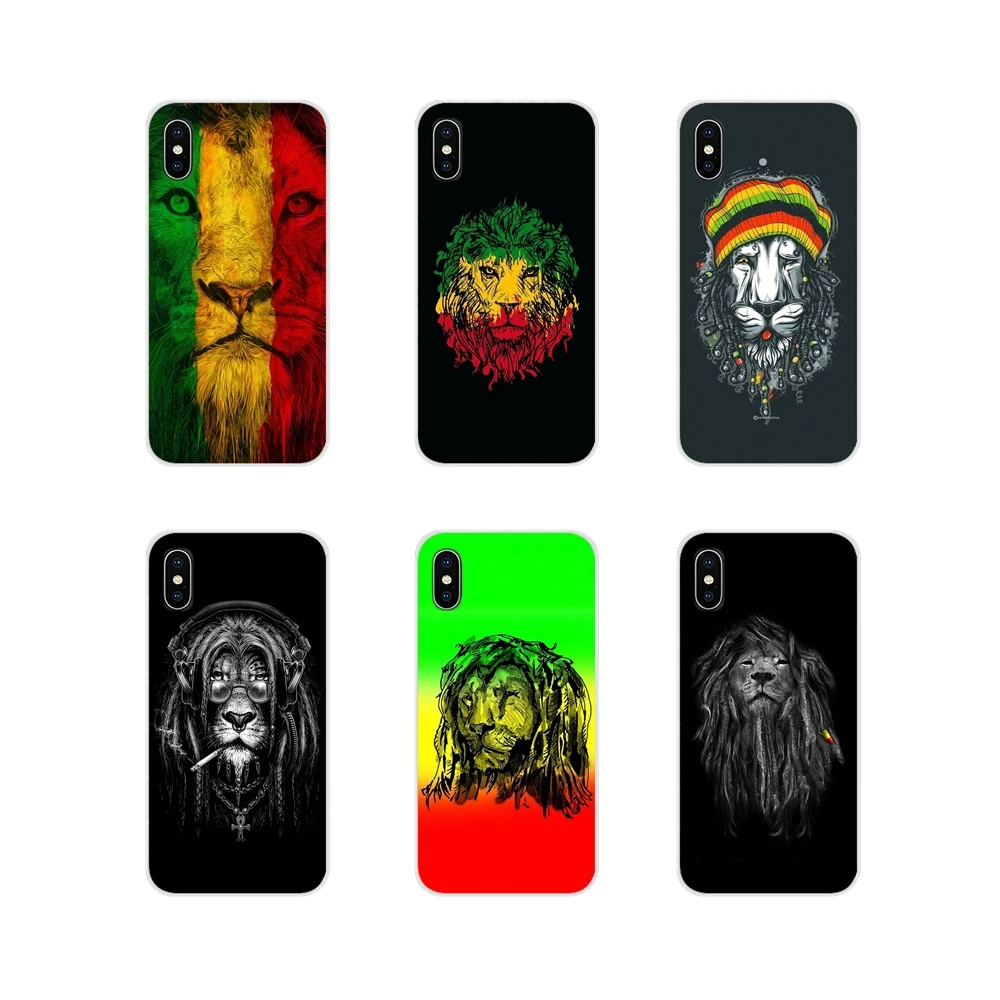 Для Apple iPhone X XR XS 11 12Pro MAX 4S 5S 5C SE 2020 6S 7 8 Plus ipod 5 6 растаман Лев регги плотный Боб Марли