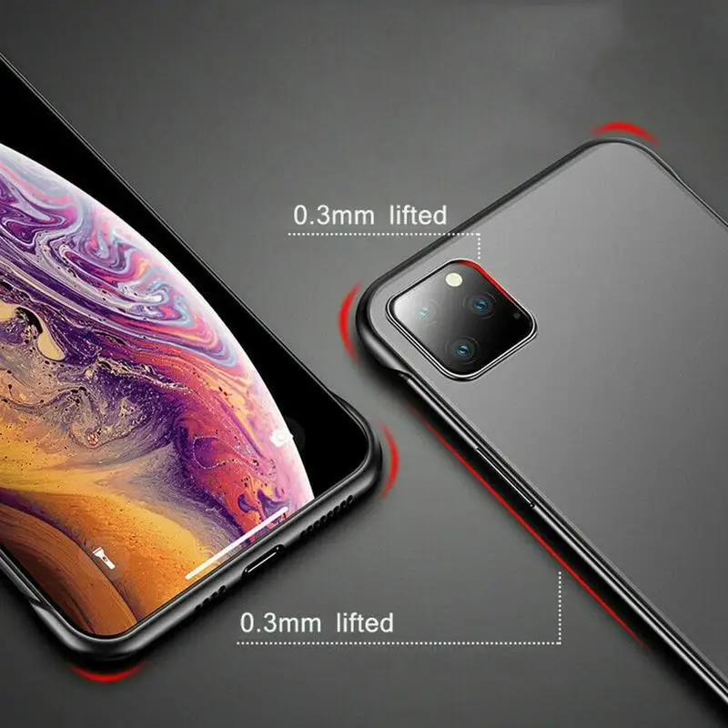 Бескаркасное прозрачное покрытие чехол для телефона iPhone Мода XS Ультра