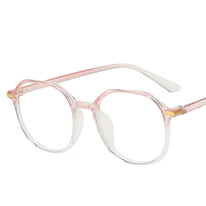 

2021 New Irregular Glasses Frame Unisex Blue Light Blocking Glasses Optical Eyeglass Transparent Color Anti-Blue Light Eyeglass