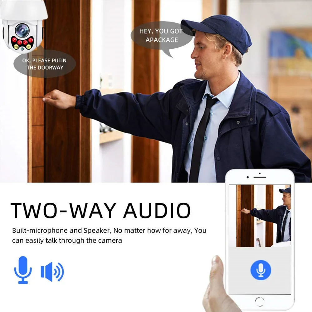 Ip Камера уличная водонепроницаемая 5 МП 1080P с поддержкой Wi Fi|Камеры