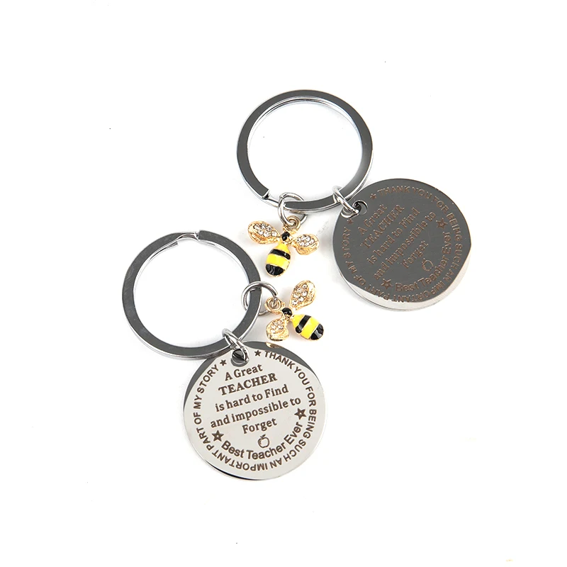 Брелок Для ключей на День учителя элегантный брелок с подвеской в виде пчелы