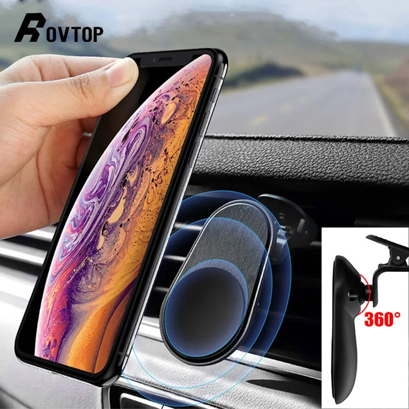 Rovtop автомобильный держатель телефона Магнитный в автомобиль для Мобильный