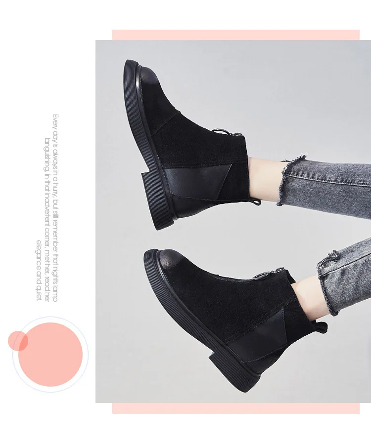 Botas mujer в стиле ретро; ; повседневная обувь; Ботинки martin; женские модные брендовые ботильоны из натуральной кожи с заклепками; Цвет Черный