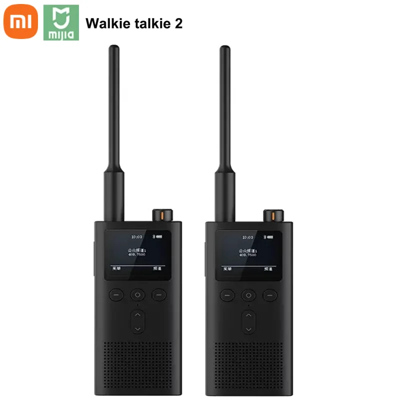Рация Xiaomi Mijia Walkie Talkie 2 5 Вт УФ двухдиапазонное радио водонепроницаемое устройство