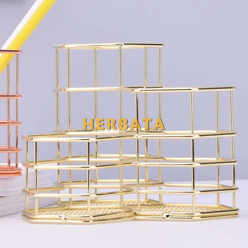 Металлическая ручка карандаш держатель многофункциональный настольный