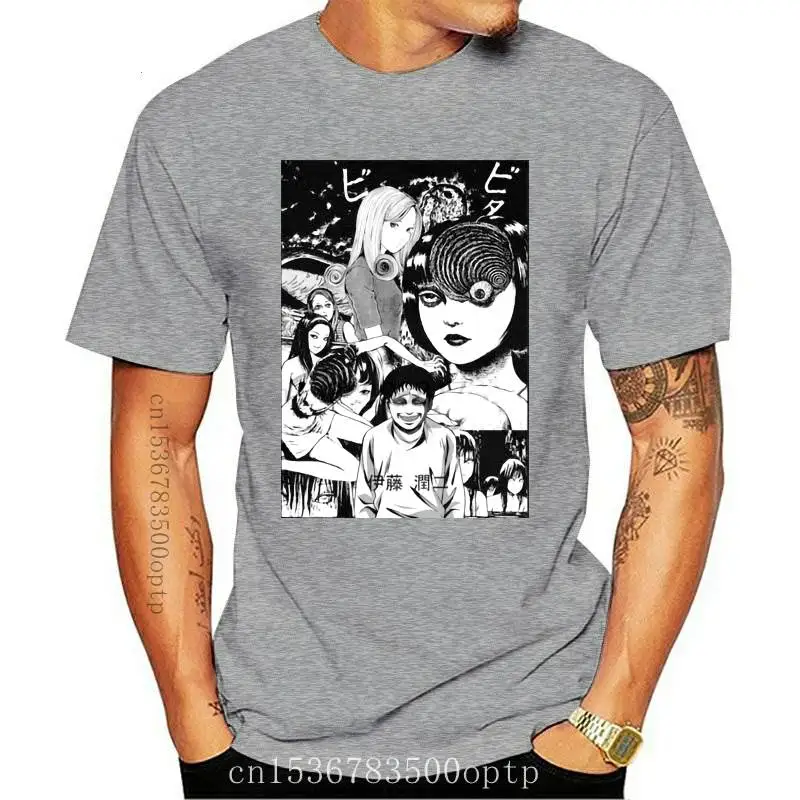

New Junji Ito Compilation Short-Sleeve Unisex T-Shirt Brand 2021 Male Short Sleeve Sleeve T Shirt Homme Custom Shirt Printing