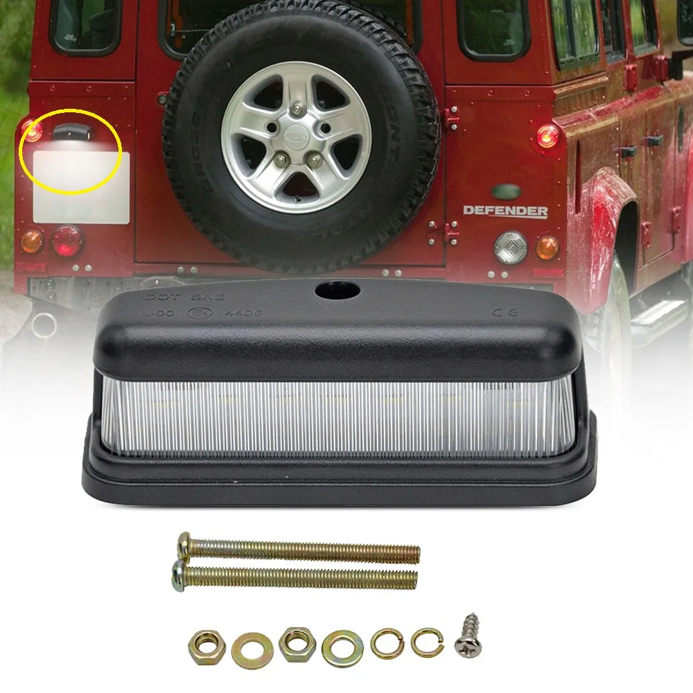 Светодиодный фонарь для номерного знака Land Rover Defender 90 110 1990 2016 белый задний