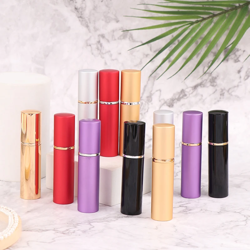 

1PC 10ml Portable Mini Perfume Glass Bottle Travel Aluminum Spray Atomizer Empty Metal Parfume Atomiser Sprayer