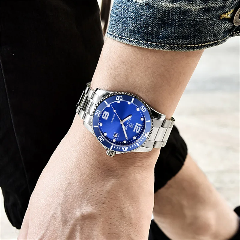 Benyar Автоматические Мужские механические часы мужские спортивные лучший бренд