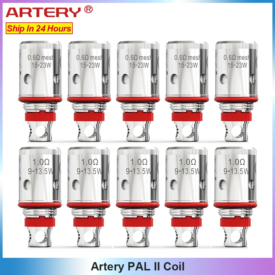 5 шт./10 шт. Vape аксессуары артерия Pal 0.6ohm сетка катушка/Обычная 1ohm для PAL 2 комплект