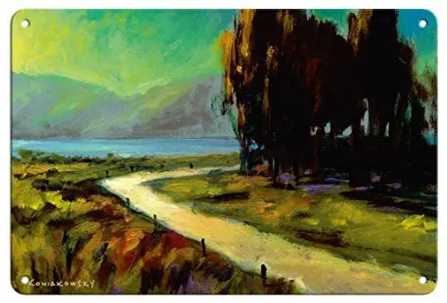 

Trail Bend - Coastal Landscape - from an Original Color Painting by Wade Koniakowsky - Metal Tin Sign