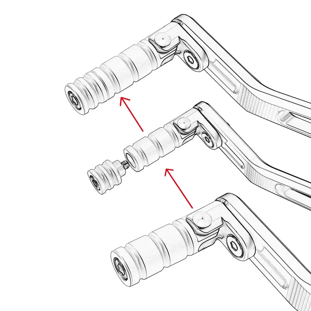Рычаг переключения передач для мотоцикла рычаг пятка переключение Honda CRF1000 CRF 1000