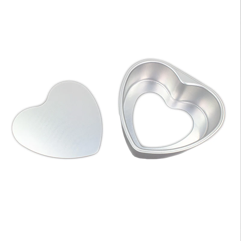 Алюминиевая форма в форме сердца для выпечки тортов инструмент простая
