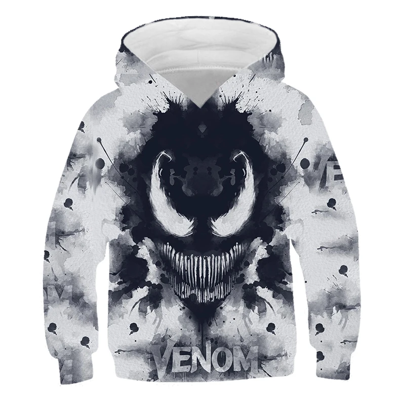 

2022 Latest Movie Venom Hoodies Children 3D Print Sweatshirts Boy Girl Kids Casual Long Sleeve Cool Casual Streetwear Pullover