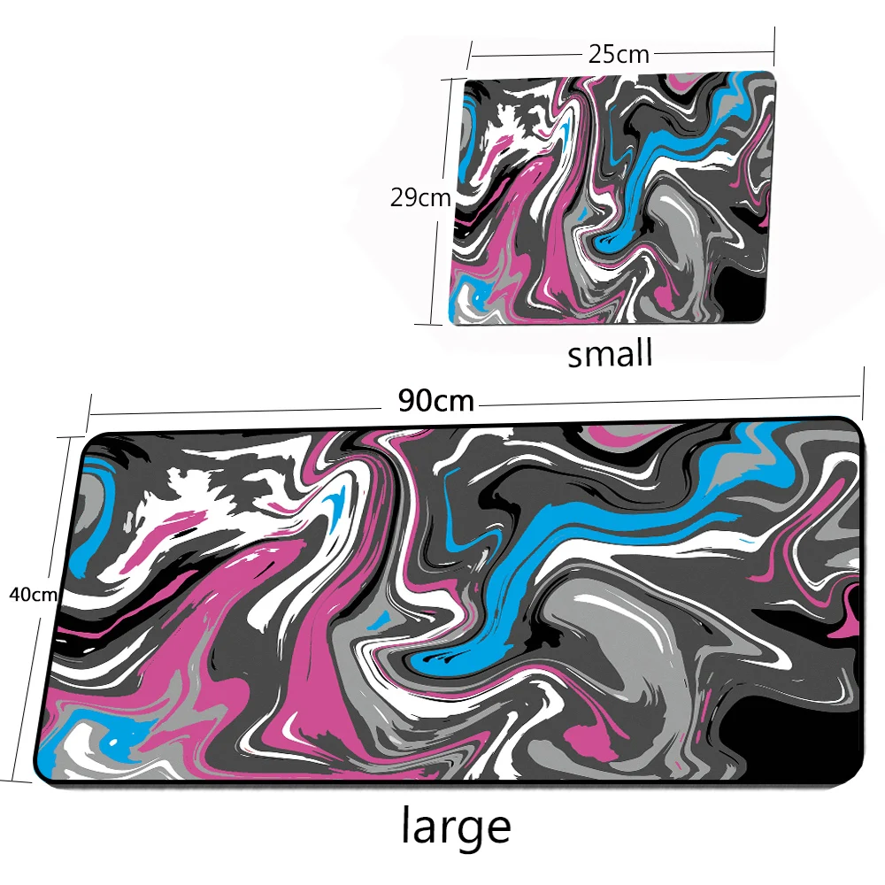 

Personalized Fabric Mouse Pad Art Table Mats Office Carpet Desk Pad Mouse Mat Black Big Mousepad Rubber Mat for Computer Table