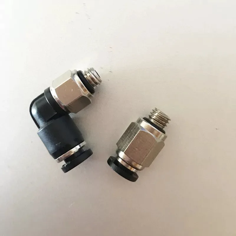 1 шт. миниатюрный Пневматический Быстрый разъем с резьбой проходной Разъем Pl