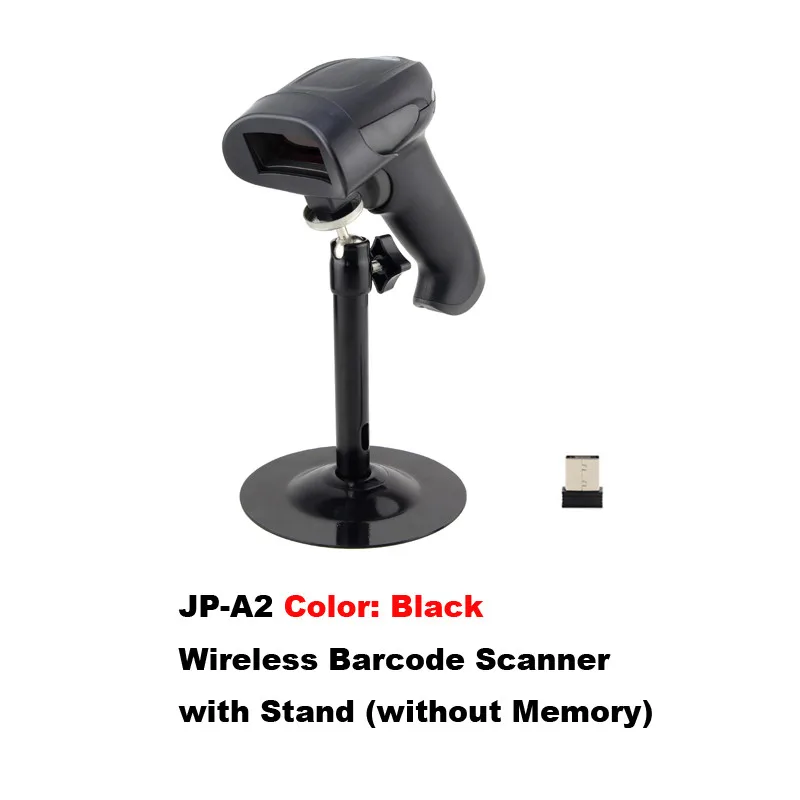 JP-A2S JEPOD беспроводной сканер штрих-кодов USB беспроводной считыватель штрих-кодов беспроводной лазерный сканер штрих-кодов - Цвет: A2 with Stand