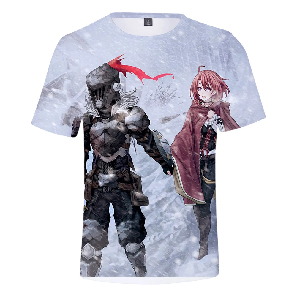TJ Gar Мужская футболка 2019 3D Goblin Slayer Мужская/Женская летняя Harajuku толстовки горячие