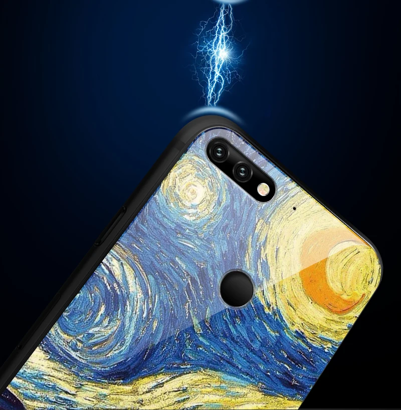 Чехол для телефона для Huawei Honor 6X 7A 7C 9Lite 7X 8A 8X ТПУ закаленное Стекло крышка Y6 Y9 Y7 премьер-профессионал Magic2 модная сумочка