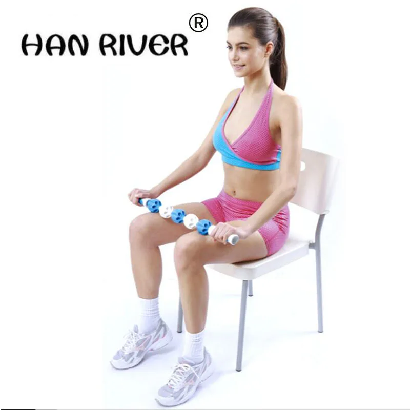 

High quality Portable massager muscles relax massage stick fascia rod roller gear slow deep muscle massage shaft hot selling