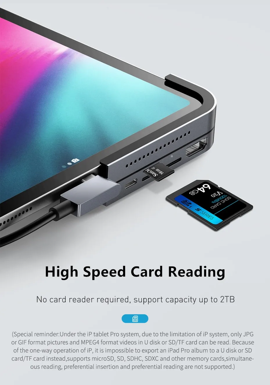 Usb хаб для iPad Pro 12 9 11 type C концентратор HDMI USB 3 0 PD порт адаптер MacBook Pro| |