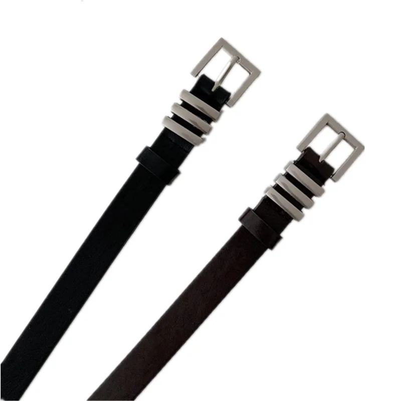 

Simple All-Match Belt for Women Korean Style New Personalized Retro Hipster Fashion Decorative Casual Black Jeans Belt