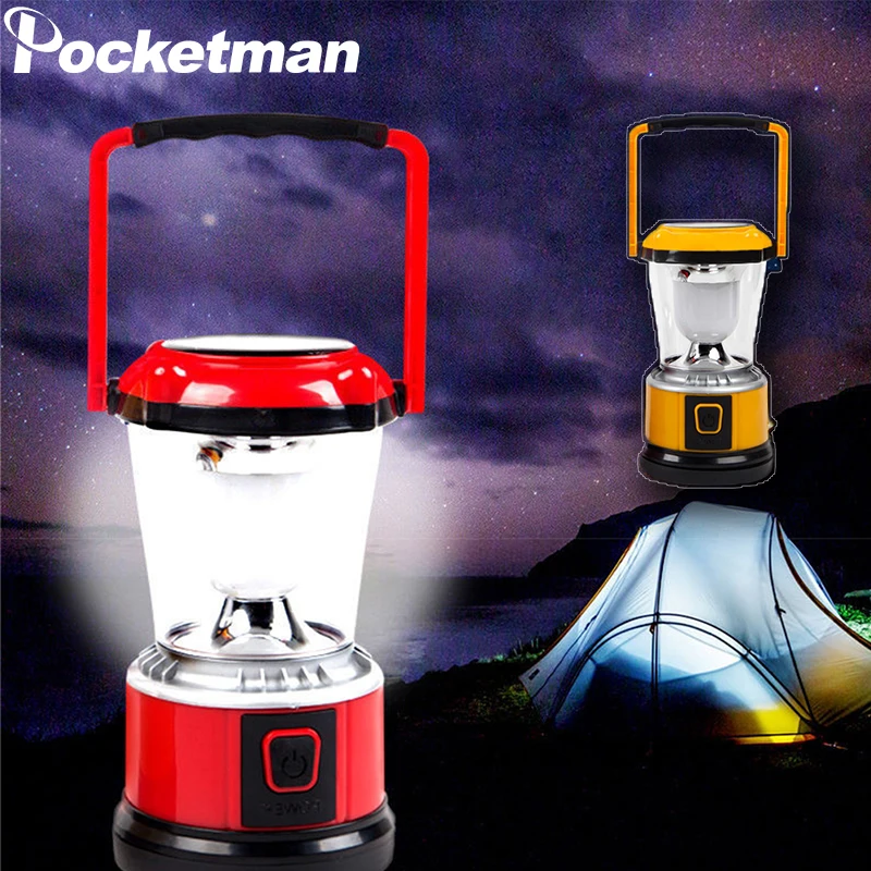 

Portable Super Bright Wide Range Camping Light DC Rechargeable Solar Charging Night Light Waterproof Emergency Power Bank Lamp