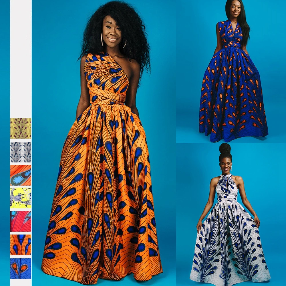 2021 модные летние африканские платья для женщин Канга традиционная африканская