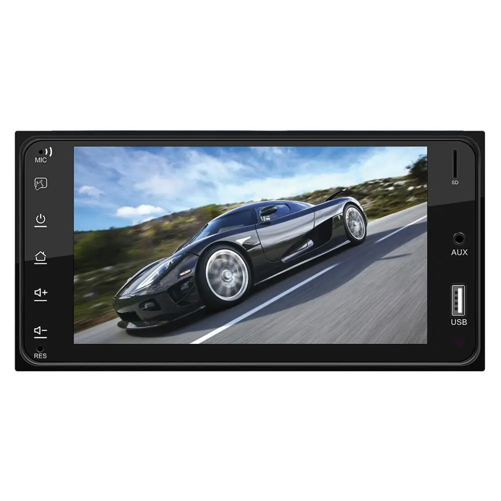 7 &quotFHD Автомобильное крепление 2-стороннее Зеркало Ссылка MP4 MKV MP5 USB SD Bluetooth плеер