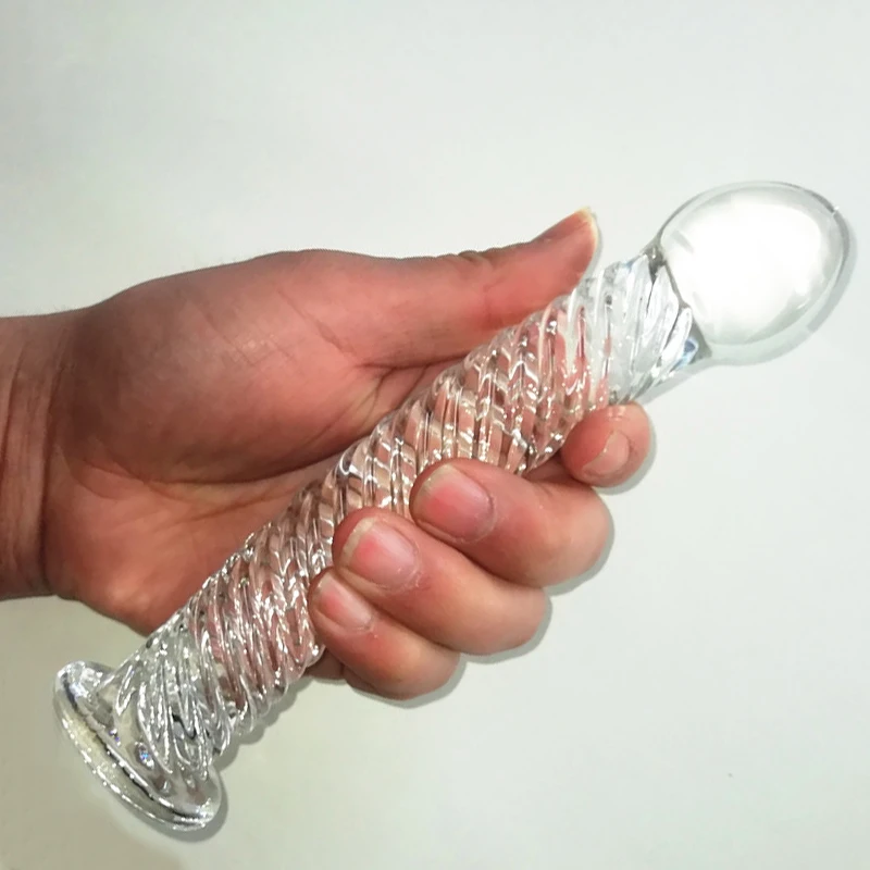 Анальный стеклянный фаллоимитатор интимные игрушки для женщин пенис