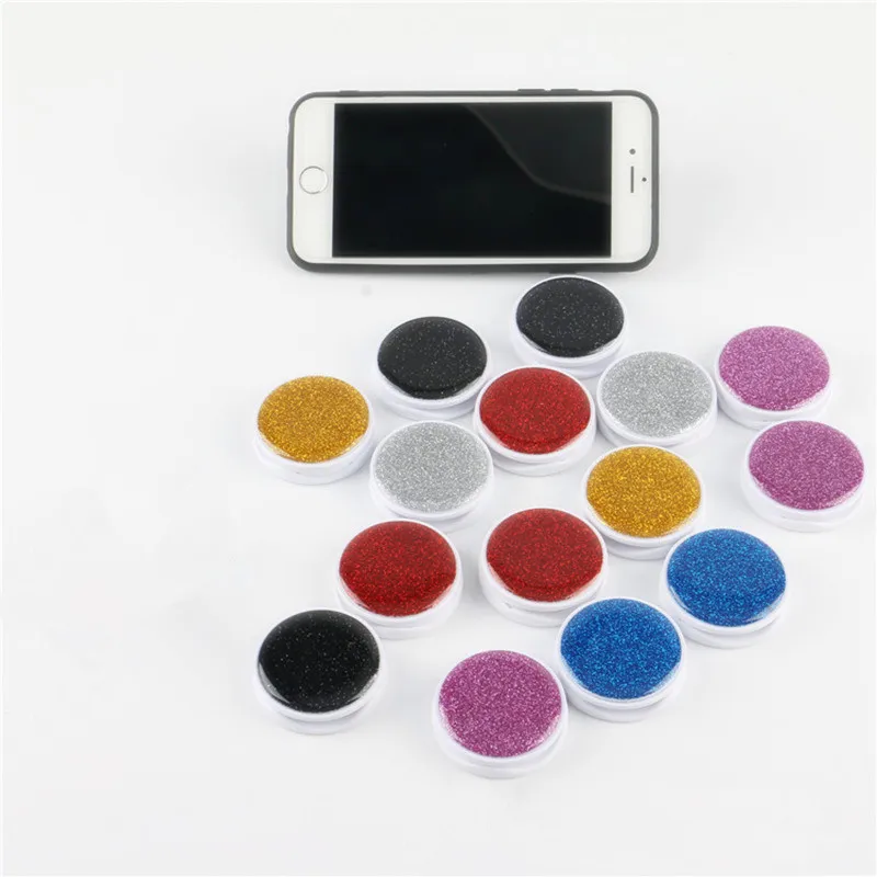 1 шт. блеск эпоксидный клей круглый мобильный телефон складной стрейч кронштейн