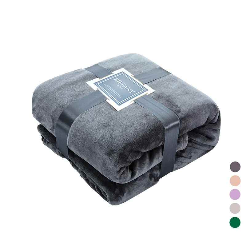 

Soft Warm Thicken Flannel Blankets For Beds 350GSM Summer Winter Fluffy Mink Throw Coral Fleece Bed Spread Faux Fur Blankets