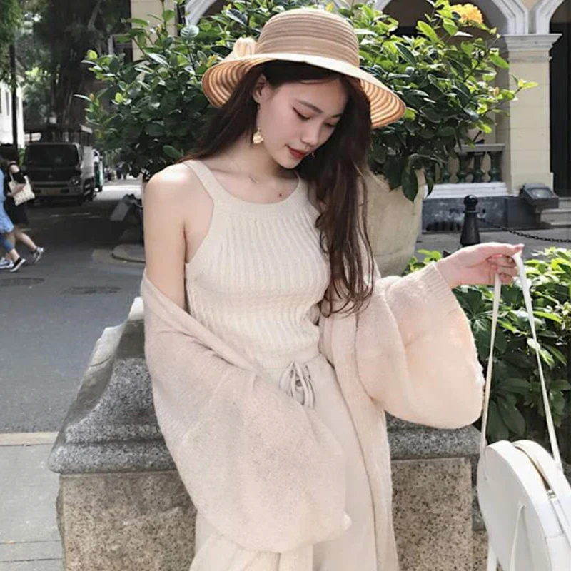 Adohon 2019 женский весенний кашемировый кардиган и летний вязаный длинный Vneck