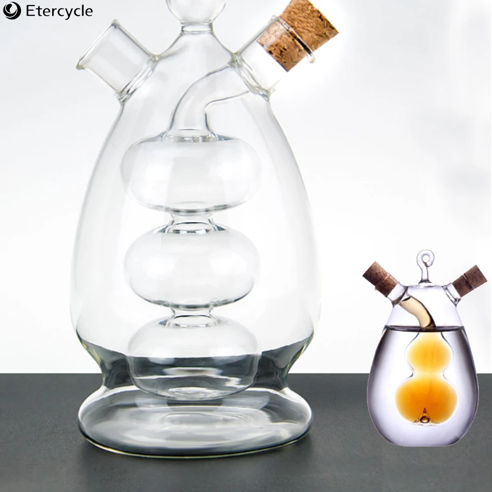 Густой стеклянный чайник двойного назначения flagon креативный горшок для дома