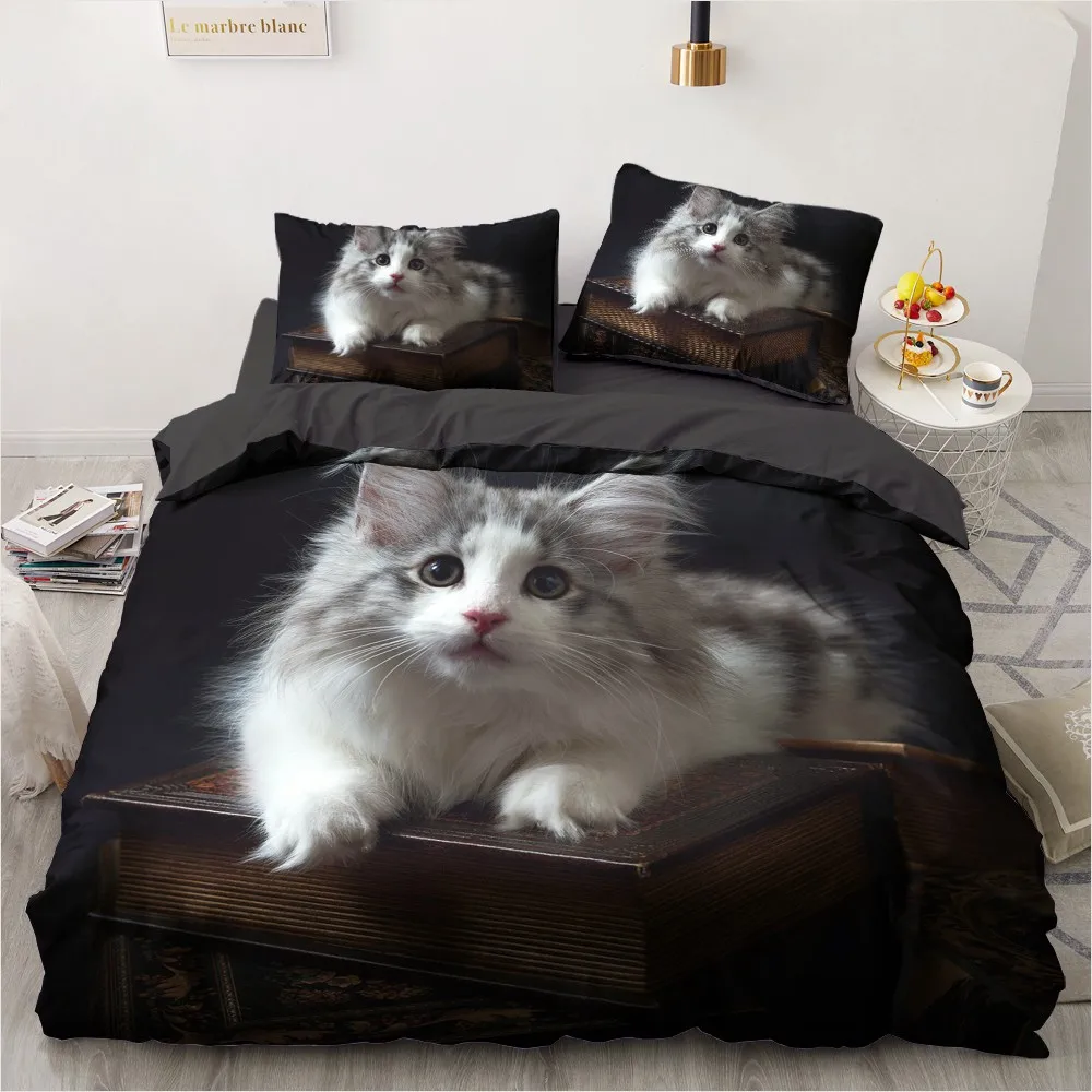 3D Bedding Sets Leopard Custom Duvet Quilt Cover Set Comforter Bed Linen Pillowcase King Queen Full Size 140*210 Home Texitle