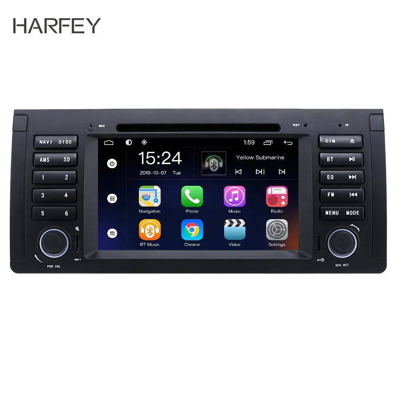 Harfey DVD GPS Android 9 0 7 дюймов автомобильный радиоприемник для 2000 2001-2007 BMW X5 E53 3.0i 3.0d 4.4i 4.6is