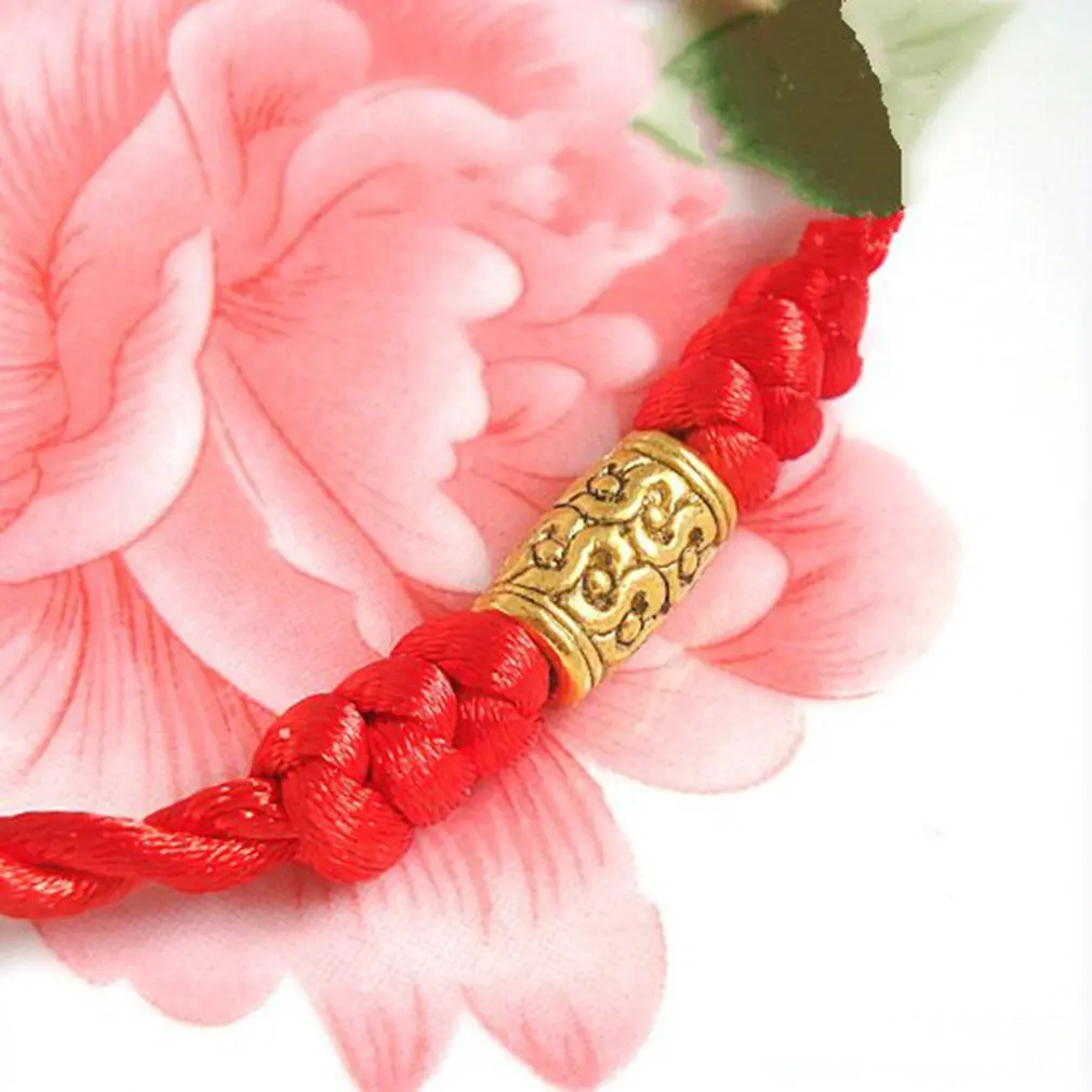 Традиционный тибетский серебряный браслет с красной нитью амулет пара браслетов