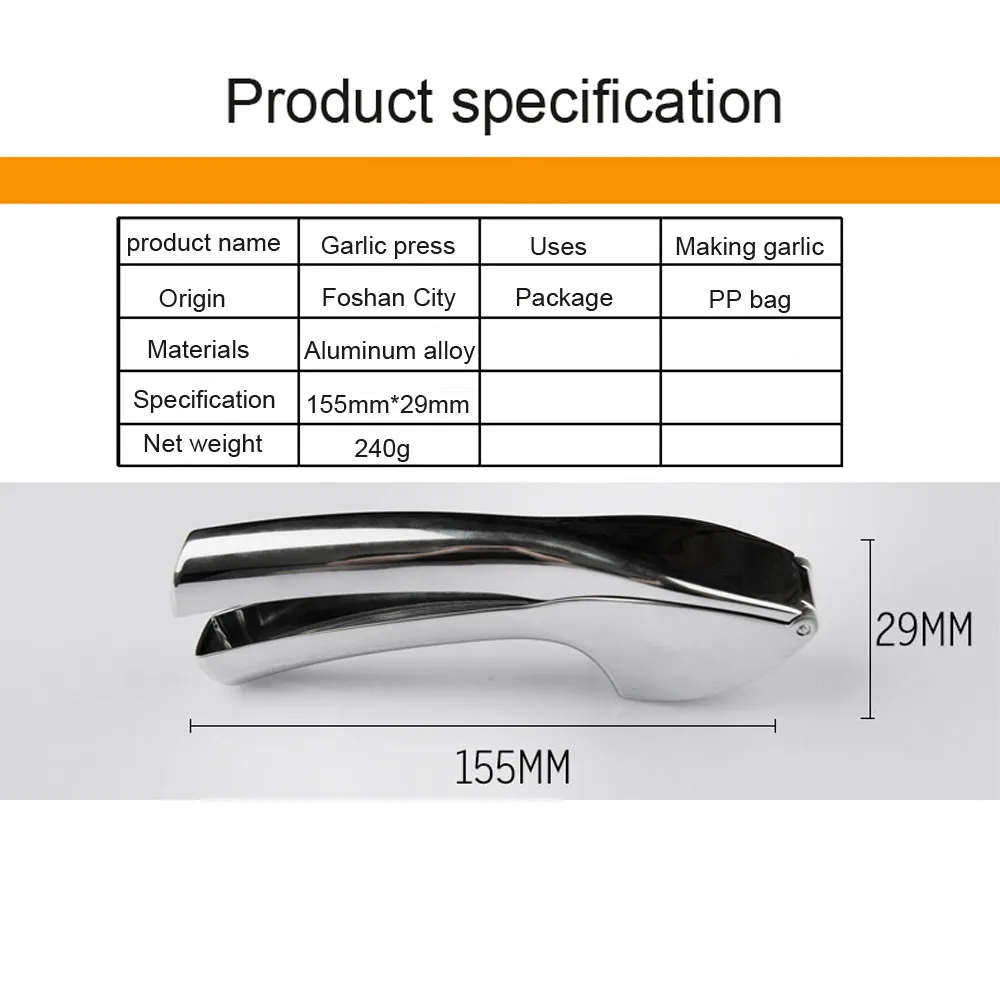 Мульти-функциональный чеснок Пресс шлифовальная Терка ручной пластический