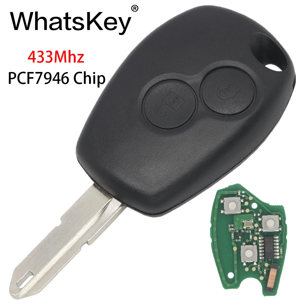 Кнопка автомобильного дистанционного ключа WhatsKey 2/3 для Renault Duster Modus Clio DACIA Kangoo Logan