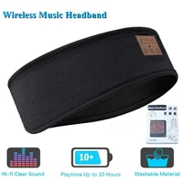 sleep headphone bluetooth compatible wireless music sport headbandsoft sleeping headsets with built in speaker for runningyoga
