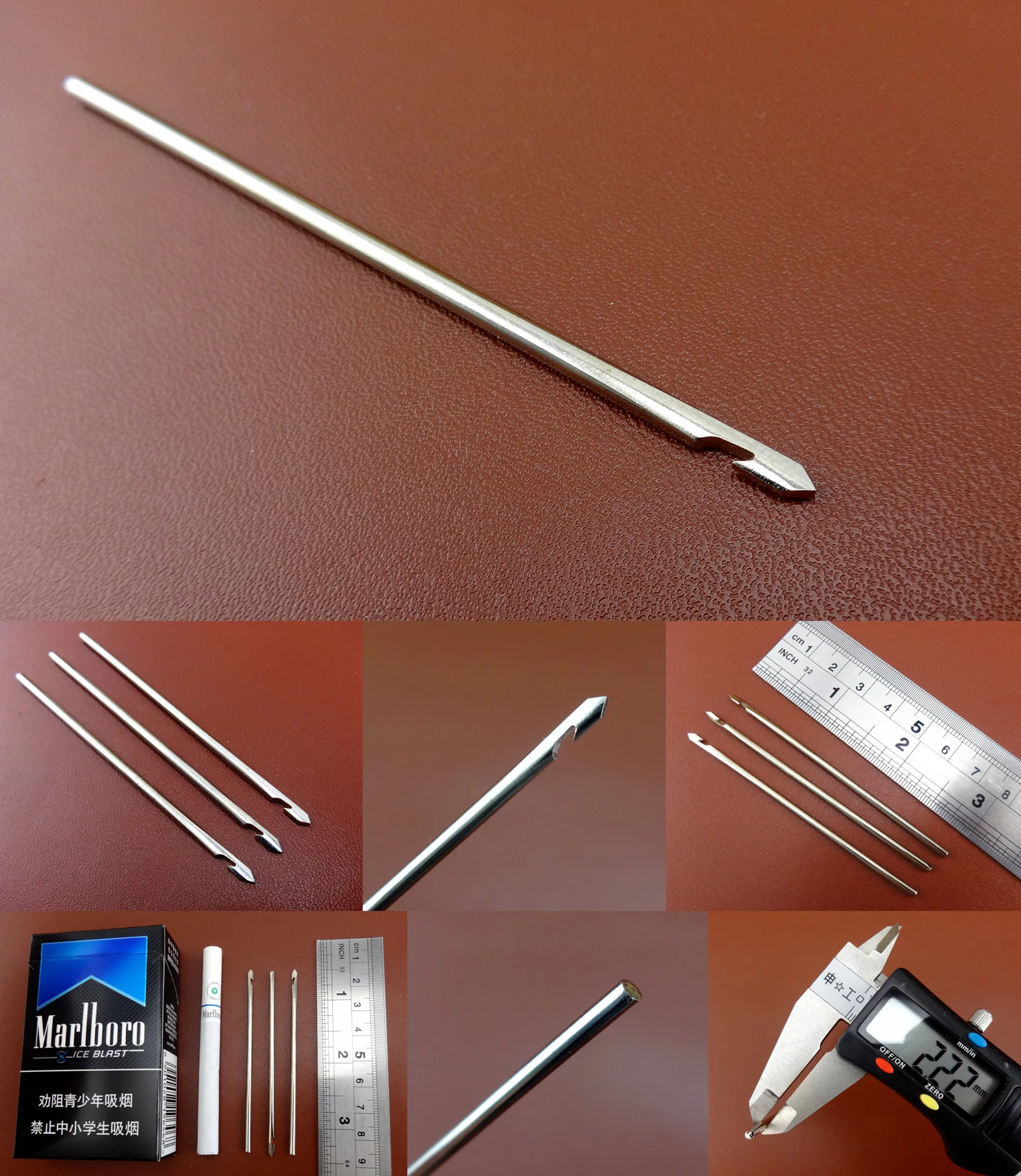 1 компл. Кожевенное ремесло шитье шило замок царапины крючок с защелкой игла