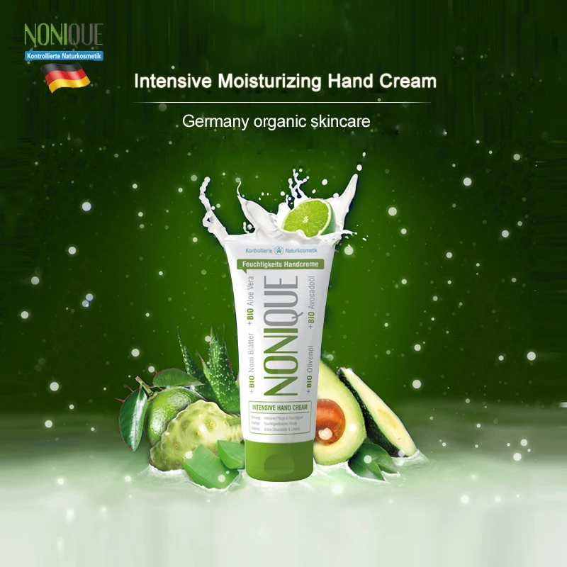 Немецкий органический неique интенсивный увлажняющий крем для рук с нони фрукты