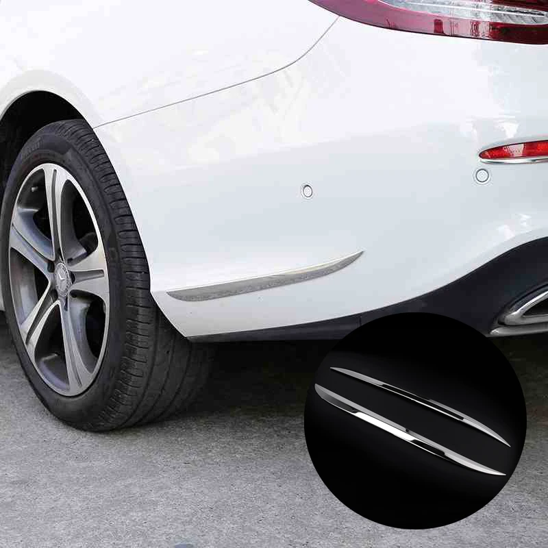 

Car-styling Rear Bumper Both Side Around Corner Tail Protection Cover Trim Strips For Mercedes-Benz E Class W213 Accessories
