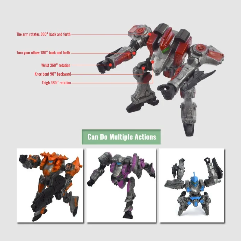 2 Pcs/Set DIY Model kit Assembled Robot Toys Movable Joints Variety Of Armor Warrior Mechanical For Children Boys | Игрушки и хобби