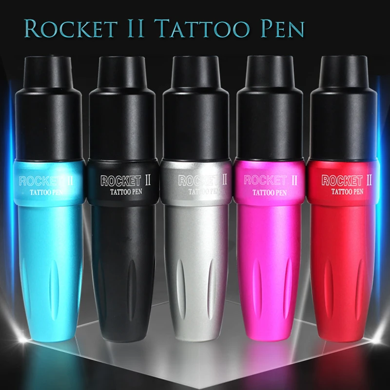 Professional Pen Tattoo Gun Rocket II Tattoo Pen Rotary with Light Powerful Japan Motor for Linner Shader Tattoo Machine Pen